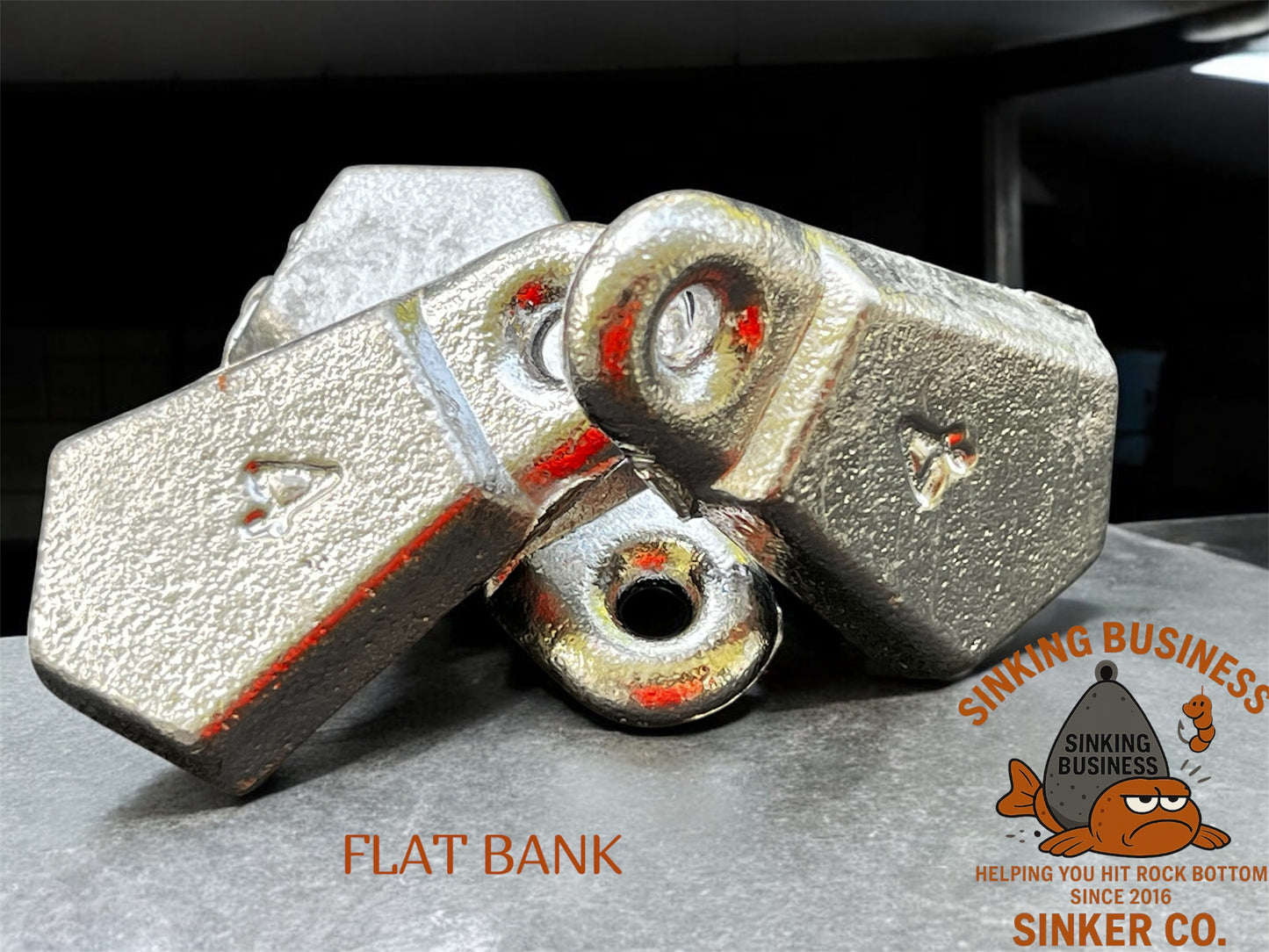 Flat Bank Sinkers - Sinking Business Sinking Co.