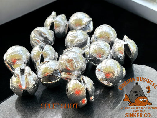 Split Shot Sinker - Sinking Business Sinker Co.