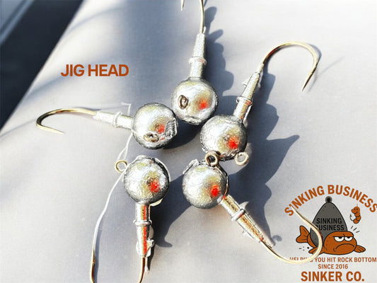 Jig head Sinkers - Sinking Business Sinker Co.