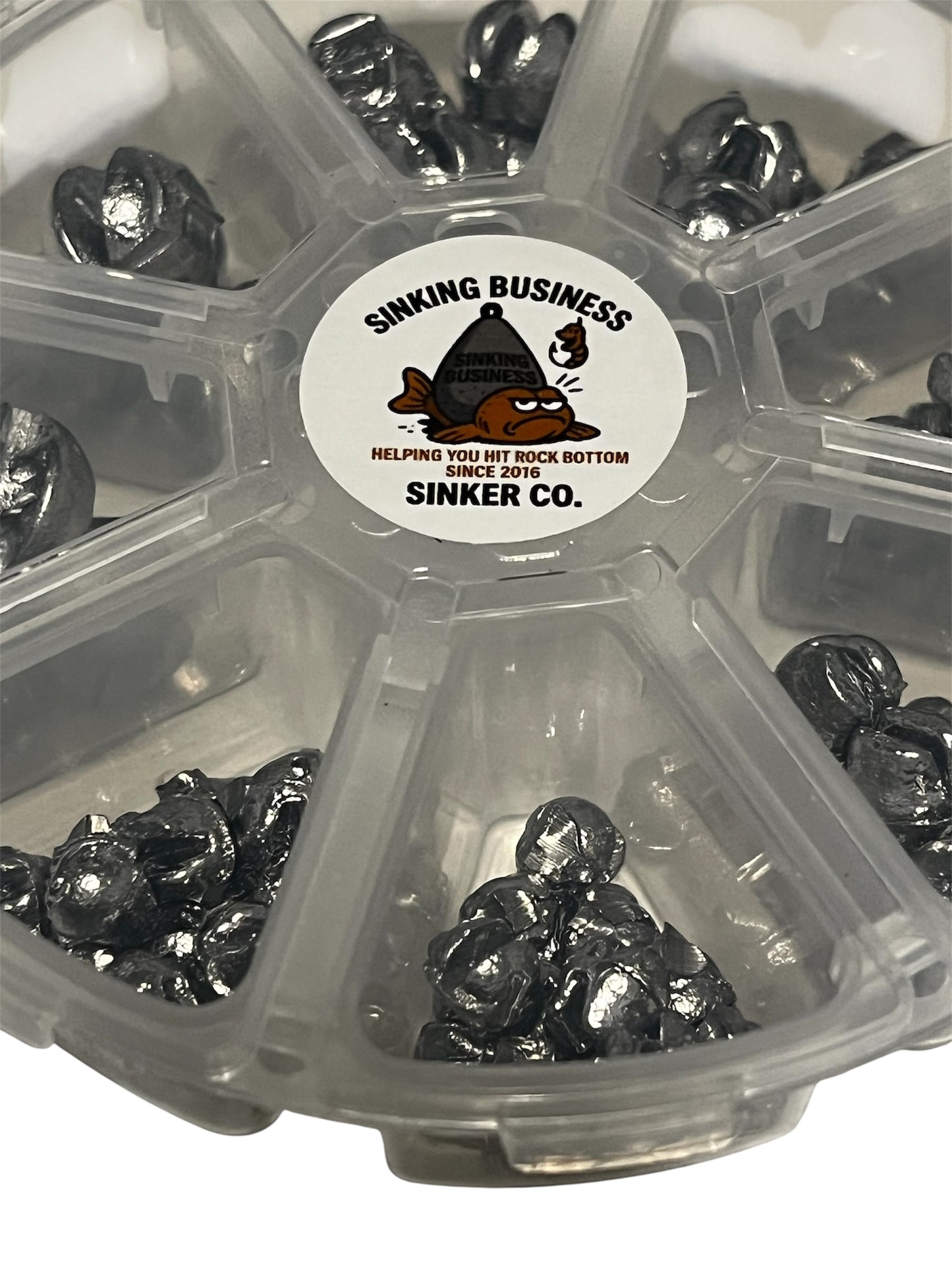 65pcs - Split Shot Sinker Variety Pack 1/16, 1/8, 1/4, 3/8oz